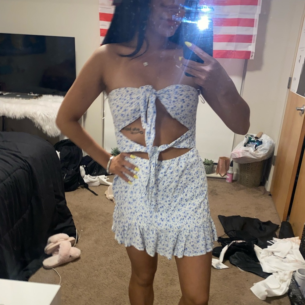 Skylar + Madison Tie Front Floral Dress